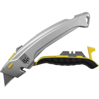  Нож BERGER BG1350 металлический с трапециевидным лезвием 19мм (4 лезвия в компл) 