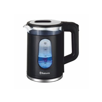  Чайник SAKURA SA-2735BK (2.3) стекл 