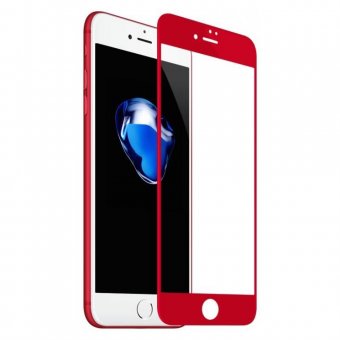  Защитное стекло Full Glass 4D для Apple iPhone 7/8 /техпак/ красный 