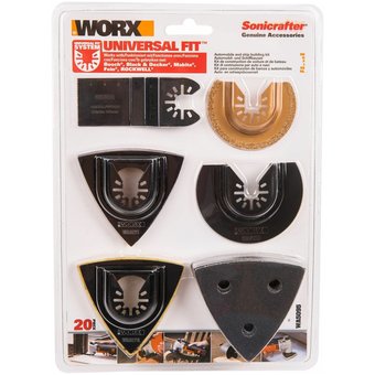  Набор насадок WORX WA5095 для реноватора 20шт 