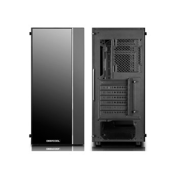  Корпус Deepcool Matrexx 55 без БП, большое боковое окно, LED strip спереди, черный, ATX 