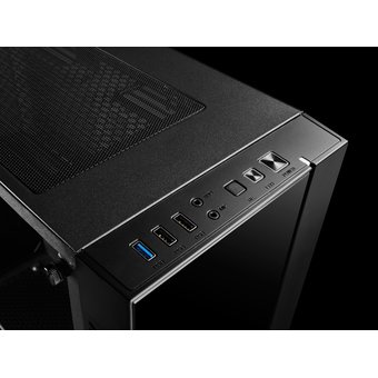  Корпус Deepcool Matrexx 55 без БП, большое боковое окно, LED strip спереди, черный, ATX 