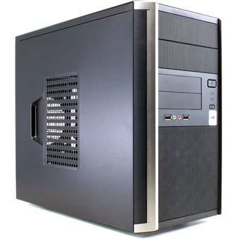  Корпус INWIN EMR035BL (6120737) USB 3.0 Mini Tower, mATX, 450W RB-S450HQ70, USB+Audio, черно-серебристый 