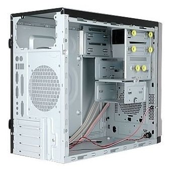  Корпус INWIN EMR035BL (6120737) USB 3.0 Mini Tower, mATX, 450W RB-S450HQ70, USB+Audio, черно-серебристый 