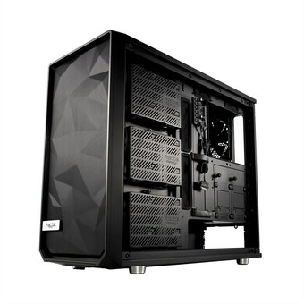  Корпус Fractal Design Meshify S2 - TG (FD-CA-MESH-S2-BKO-TGL) E-ATX, mid tower, light tint tempered glass side panel 3x140mm fans inc. 