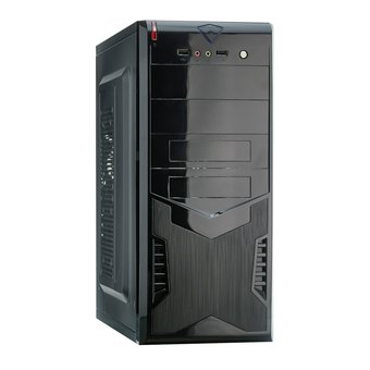  Корпус ExeGate CP-604 Black EX280385RUS ATX, без БП, 2xUSB, Audio 