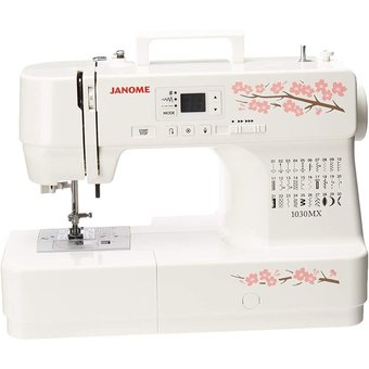  Швейная машина Janome 1030 MX белый/цветы 