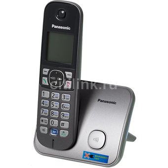  Радиотелефон Dect Panasonic KX-TG6811RUM серый металлик АОН 