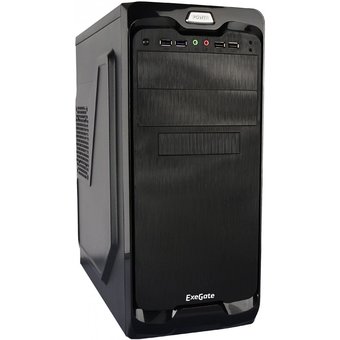  Корпус ExeGate UN-604 Black EX269437RUS ATX, UN450, 120mm 2xUSB+2xUSB3.0, Audio 