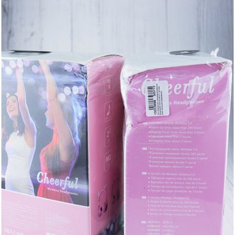  УЦ Наушники полноразмерные bluetooth HOCO W27 Cat ear, pink (плохая упаковка) 