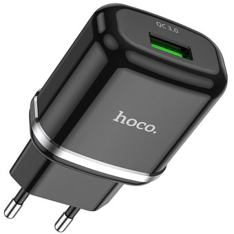  СЗУ HOCO N3 Special single port QC3.0 charger(EU), black 