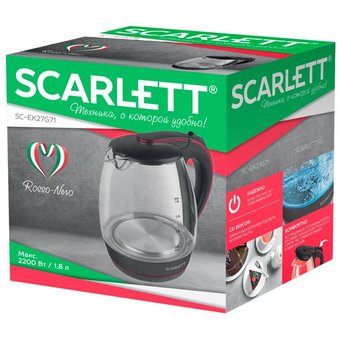  Чайник Scarlett SC-EK27G71 Rosso Nero 