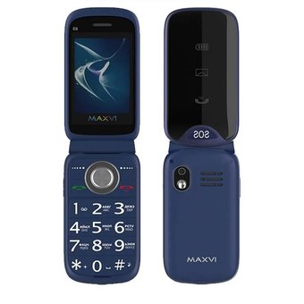  Мобильный телефон Maxvi E6 blue 