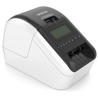  Термопринтер стационарный Brother QL820-NWB серебристый 