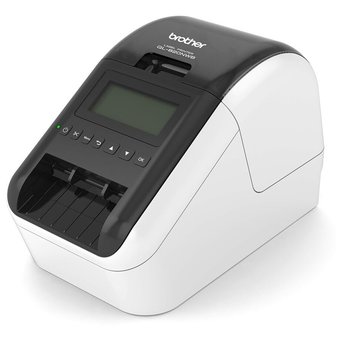  Термопринтер стационарный Brother QL820-NWB серебристый 