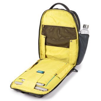  Рюкзак Piquadro Urban CA4550UB00BM/GRGR серый/желтый натур.кожа 