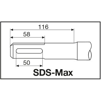  Зубило Milwaukee 4932343739 SDS max 600х25мм 