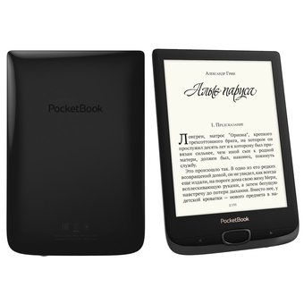  Электронная книга PocketBook 616, E-ink, Carta (PB616-H-CIS), чёрный 