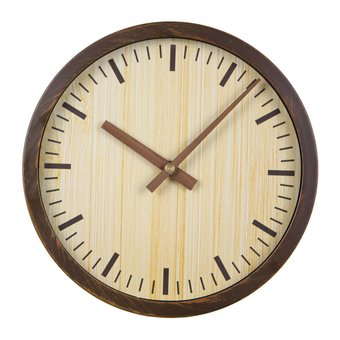  Часы настенные Бюрократ Wood WALLC-R60P D25.5см коричневый 