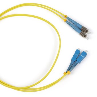  Патч-корд Hyperline FC-D2-9-FC/­UR-FC/­UR-H-1M-LSZH-YL SM 9/­125 (OS2), FC/­UPC-FC/­UPC, 2.0 мм, duplex, LSZH, 1 м 