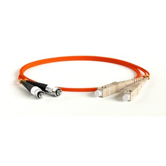  Патч-корд Hyperline FC-D2-62-LC/­PR-LC/­PR-H-1M-LSZH-OR MM 62.5/­125, LC-LC, 2.0 мм, duplex, LSZH, 1 м 
