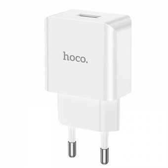  СЗУ HOCO C106A Leisure single port charger+Lightning (EU), (белый) 