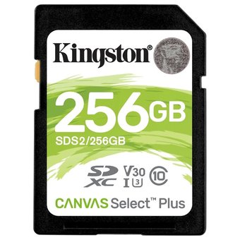 Карта памяти Kingston SDS2/256GB SDHC Canvas Select Plus 256GB UHS-I Class U3 V30 