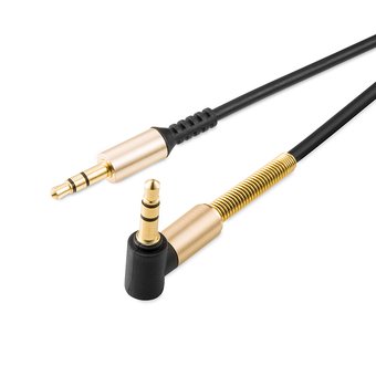  Аудио-кабель HOCO UPA02 Spring 2м (чёрный) 