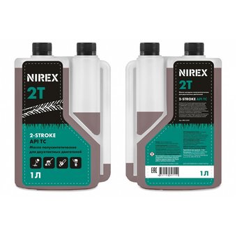  Масло NIREX NRX-32297 2-х тактное полусинтетика API TC с дозатором 1л 
