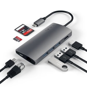  USB-концентратор Satechi Aluminum Multi-Port Adapter V2 Silver 