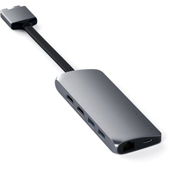 USB-хаб Satechi Type-C Dual Multimedia Adapter для Macbook с двумя портами USB-C 