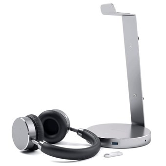  Подставка-хаб Satechi USB-C Headphone Stand для наушников алюминий серый 
