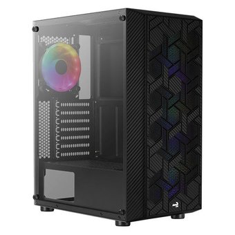  Корпус Aerocool Hive-G-BK-v2 черный без БП ATX 4x120mm 2x140mm 1xUSB2.0 2xUSB3.0 audio bott PSU 
