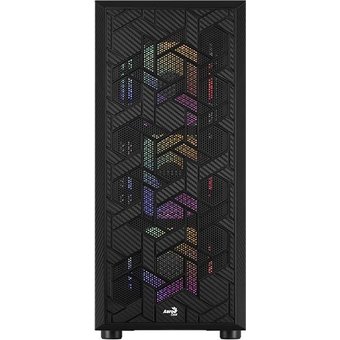  Корпус Aerocool Hive-G-BK-v2 черный без БП ATX 4x120mm 2x140mm 1xUSB2.0 2xUSB3.0 audio bott PSU 