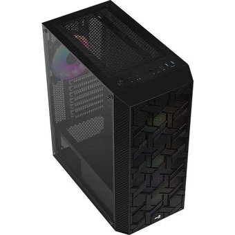  Корпус Aerocool Hive-G-BK-v2 черный без БП ATX 4x120mm 2x140mm 1xUSB2.0 2xUSB3.0 audio bott PSU 