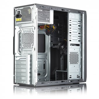  Корпус Foxline FL-733-FZ450R, mATX, БП 450W, 2x5.25EXT, 2x3.5EXT, 5x3.5INT, 2xUSB2.0, HDA, w/o FAN 