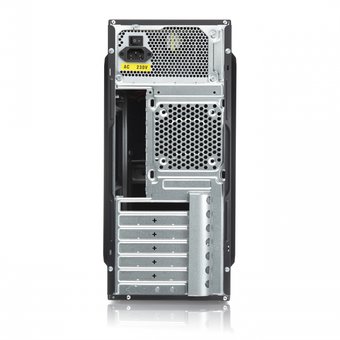  Корпус Foxline FL-733-FZ450R, mATX, БП 450W, 2x5.25EXT, 2x3.5EXT, 5x3.5INT, 2xUSB2.0, HDA, w/o FAN 