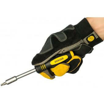  Отвертка BERGER BG2185 и биты 45 предметов 
