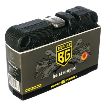  Отвертка BERGER BG2185 и биты 45 предметов 