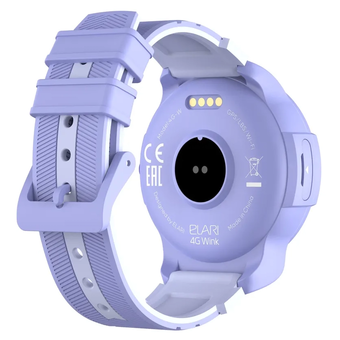  Детские умные часы телефон Elari Kidphone 4G Wink лиловый 