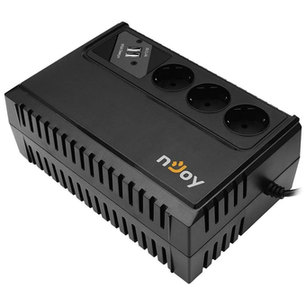 ИБП nJOY Renton 650 USB (360Вт, батарея 5Ач, 3 евро розетки) UPLI-LI065RE-CG01B   ИБП nJOY Renton 650 USB (360Вт, батарея 5Ач, 3 евро розетки) UPLI-LI065RE-CG01B