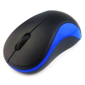  Мышь OKLICK 605SW черный/синий 