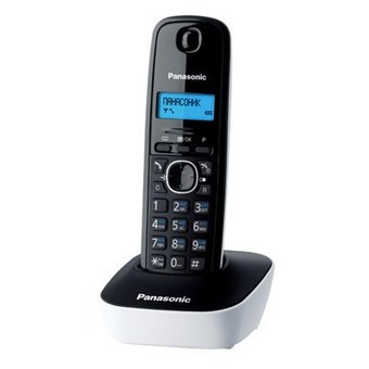  Радиотелефон Dect Panasonic KX-TG1611RUW белый/черный 
