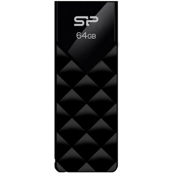  USB-флешка Silicon Power SP064GBUF3B03V1K Blaze B03 64Gb, USB 3.2, Черный 