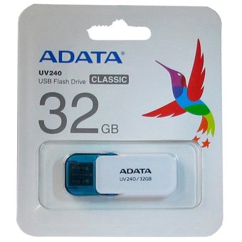  USB-флешка A-DATA 32GB AUV240-32G-RWH UV240, USB 2.0, Белый 