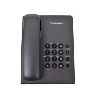  Телефон проводной Panasonic KX-TS2350RUB черный 