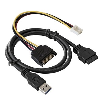  Планка USB на переднюю панель ExeGate U5H-625, 5,25", 4*USB3.0, черная, металл, подсоед. к MB 289290 