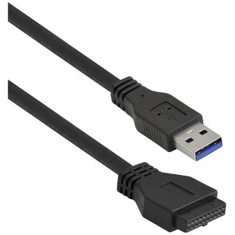  Планка USB на переднюю панель ExeGate U3H-625, 3,5", 4*USB3.0, черная, металл, подсоединение к мат. плате 283580 