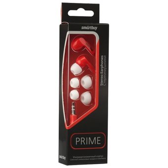Наушники SMARTBUY SBE-130 PRIME красный   Наушники SMARTBUY SBE-130 PRIME красный