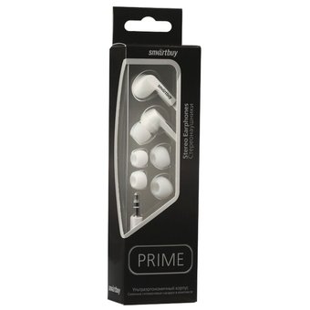 Наушники SMARTBUY SBE-120 PRIME белый   Наушники SMARTBUY SBE-120 PRIME белый